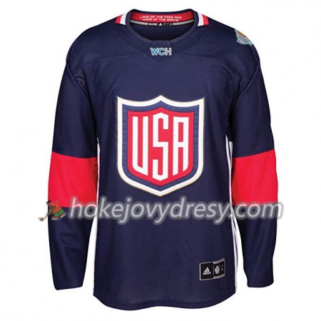 Pánské Hokejový Dres USA Blank Světový pohár v ledním hokeji 2016 Modrá Premier